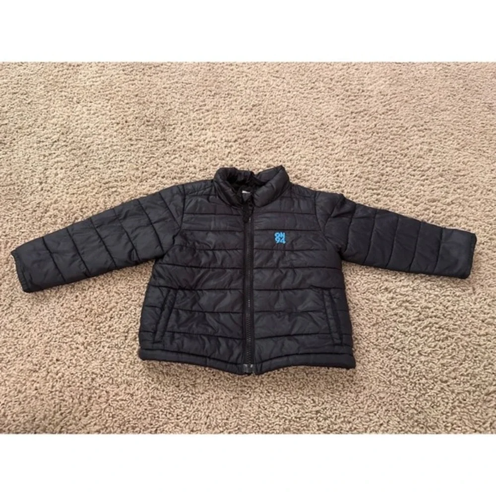 Boys/girlsOld Navy Puffer Jacket Lightweight Full‎ Zip Warm Winter Coat Size 2T